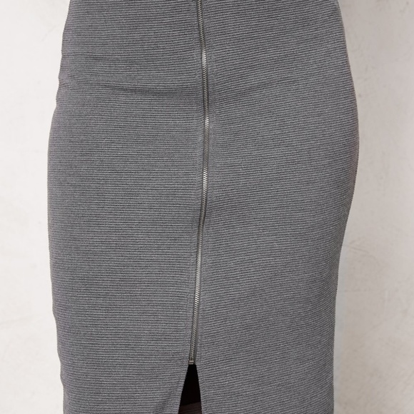 Laureen Skirt Medium Grey Melange - Picture 2 of 4